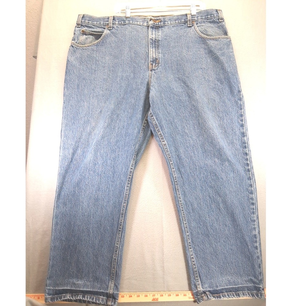 Faded Glory Jeans Men 46x30 Blue‎ Denim Durable Work Original Fit Construction